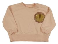 Lososová oversize mikina s lvíčkem George