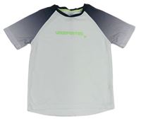 Bílo-šedé sportovní tričko s nápisem Primark 