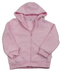 Světlerůžová propínací mikina s kapucí Primark