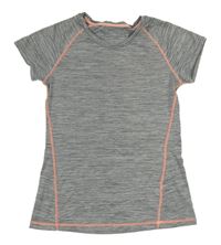 Šedo-růžové sportovní tričko H&M