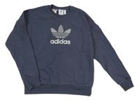 Tmavomodrá mikina s logem Adidas