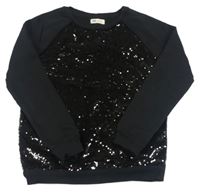 Černá mikina s flitry H&M