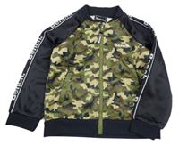 Army-tmavomodrá sportovní propínací mikina Bench 