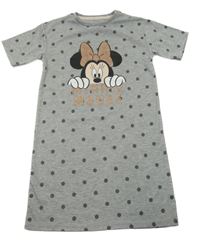 Šedá noční košile s Minnií a puntíky George
