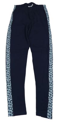 Tmavomodré legíny se vzorem Y.F.K.