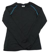 Černé sportovní funkční triko Crane 