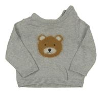 Šedý svetr s medvídkem M&Co.