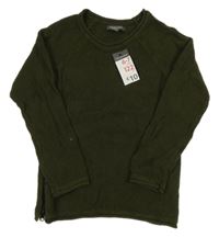 Nové - Olivový vzorovaný svetr Primark