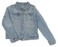 Světlemodrá riflová crop bunda Alive