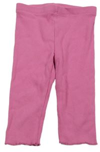 Růžové žebrované legíny Disney 