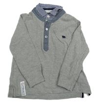 Šedé mikinotriko s límečkem Jasper Conran