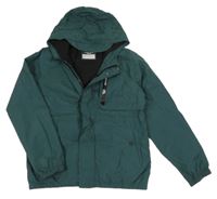 Petrolejová šusťáková jarní bunda s kapucí George 