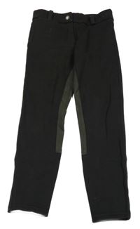 Černo-černé jezdecké tregíny Decathlon