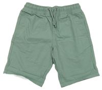 Khaki plátěné kraťasy M&S