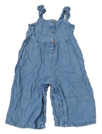 Světlemodrý plátěný culottes overal Next 