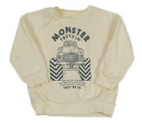 Smetanová mikina s monster truckem F&F