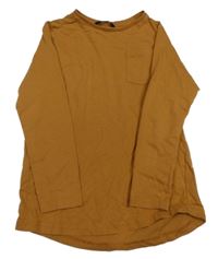 Hnědé triko s kapsou George