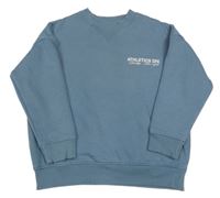 Modrošedá mikina s nápisy PRIMARK