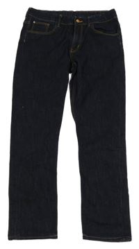 Tmavomodré skinny fit rifle H&M