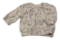 Béžová mikina s dinosaury PRIMARK