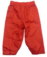 Červené šusťákové kalhoty Next