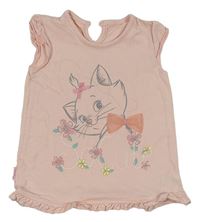 Růžové tričko s kočičkou Marií George