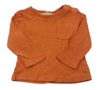 Oranžové triko s kapsičkou Nutmeg