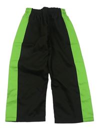 Černo-zelené kalhoty 