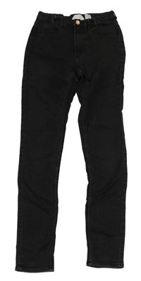 Černé skinny fit rifle H&M