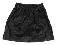 Černá koženková sukně Shein