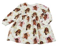 Smetanové teplákové šaty s Vaianou Disney