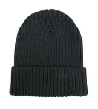 Tmavošedá žebrovaná pletená čepice Dunnes