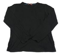 Černé triko s kapsou