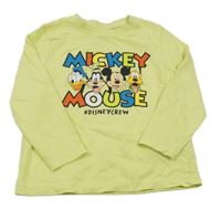 Žluté triko s Mickeym a přáteli Primark