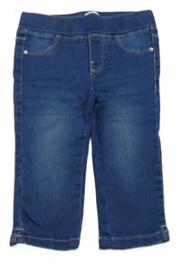 Modré crop džegíny Okaidi