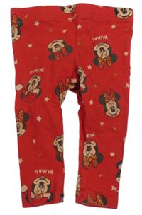 Červené legíny s Mickeym a hvězdami Primark