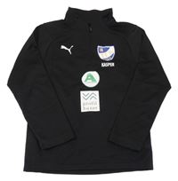 Černá sportovní funkční mikina s potiskem Puma
