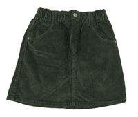 Khaki manšestrová sukně H&M