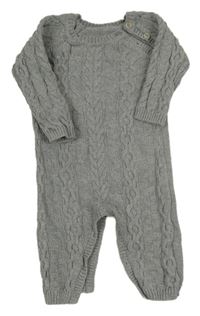 Šedý vzorovaný pletený overal Matalan
