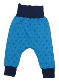 Modro-tmavomodré tepláky s hvězdičkami 