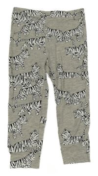 Šedé lehké tepláky s tygry Next