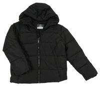 Černá šusťáková zimní bunda s kapucí George