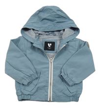 Světlemodrá šusťáková jarní bunda s kapucí V by Very