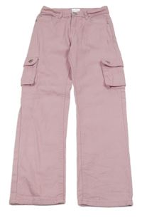 Světlerůžové rifle s kapsami Lily & Dan