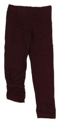 Vínové legíny H&M