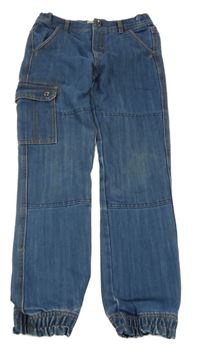 Modré podšité cuff rifle Vertbaudet