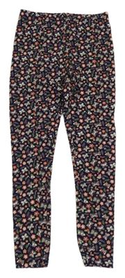 Tmavomodro-barevné vzorované legíny Dopodopo