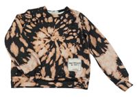 Černo-růžová batikovaná mikina zn shein