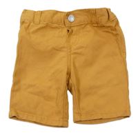 Medové plátěné chino kraťasy Primark