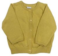 Hořčicový propínací svetr H&M